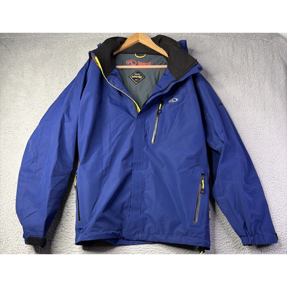 Marker Gore-Tex Jacket Mens Size XL Gore-Tex Blue Ski Snowboard Alpine Jacket